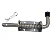 10mm Sprung Bolt with R Clip locking pin. Stainless Steel